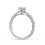 Δαχτυλίδι Invisible EM047 σε Λευκό Χρυσό 18Κ με Διαμάντια